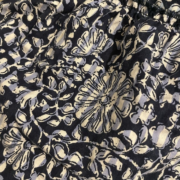 Vineyard Vines Brand Women's Medium Tiered Seersucker Blue & White Floral Dress - Picture 8 of 10